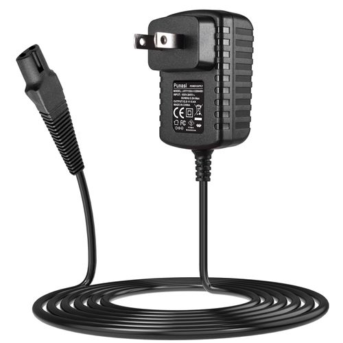 Punasi Brown Shaver Charger, Brown Shaver, AC Adapter, DC Adapter, 12V, Brown, Shaver, Clipper, Washer, Charger, Power Supply, 310s, 3010s, 5030s, 190s-1, 5090CC, 5147s, etc., Length 59.1 inches (150
