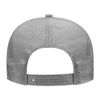 OTTO 5 Panel Mid Profile Mesh Back Trucker Hat Polyester Foam Front Gray