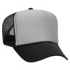 OTTO Cap 5 Panel High Crown Mesh Back Trucker Hat Polyester Foam Front