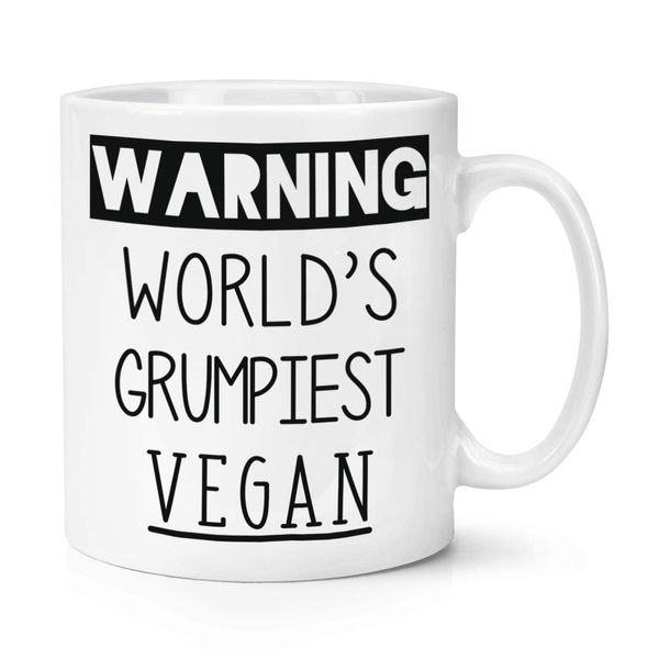 Warning World's Grumpiest Vegan 10oz Mug Cup