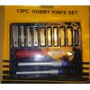 13 Piece Hobby Knife Set   Wood Carving