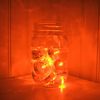 Submersible Waterproof Battery LED Tea Light ~ ORANGE ~ 36 Pack
