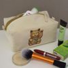 'Chinese Lucky Cat' Canvas Wash Bag/Makeup Case (CS00042193)