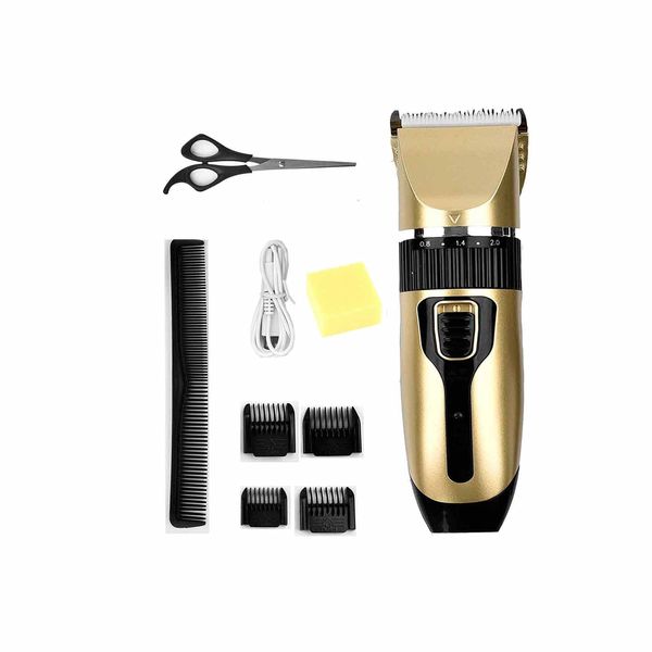 Electric Hair Trimmer Clipper Hair Grooming Clippers with 4 Combs Hair Clipper Kit for Men,Children,Babies and Pets USB Rechargeable Electric Hair Cutting Machine Cordless