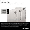 Heavy Duty Stainless Steel Adhesive Hooks – No Drill, Multipurpose, Waterproof