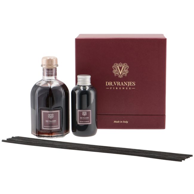 [Until 11/27! MAX10x &amp; up to 100% points back on entry! 1 out of 2 people will win] DR.VRANJES 250ml + Refill 150ml Gift Set ROSSO NOBILE Reed Diffuser Room Fragrance
