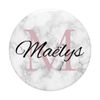 Monogram Maëlys Letter M Girl PopSockets with Interchangeable PopGrip