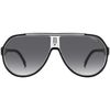 Carrera Modern Standard Sunglasses, 80s/9o Black White, 64