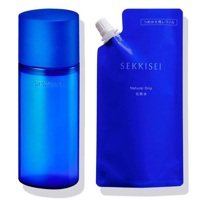 Sekkisei Clear Wellness Natural Drip Kit, 6.8 fl oz (200 ml) Lotion + 6.7 fl oz (170 ml) Refill Set, Colorless