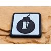 F BOMB 3D GLOW PVC MILITARY TACTICAL HOOK RANGER EYE TRACKER PATCH 1"