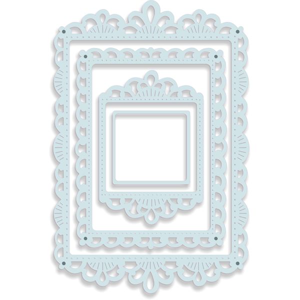 Sweet Dixie SDD385 Cutting Die, Metal, Grey, Large