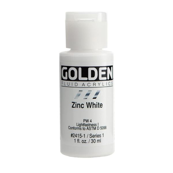 Golden Fluid Acrylics 30ml - ZINC WHITE