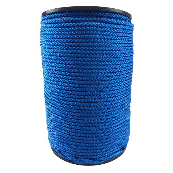 6mm Royal Blue Polypropylene Braided Poly Rope Cord x 200 Metre Strong String