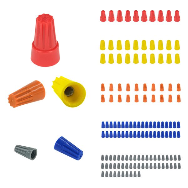 140 PCS Wire Connectors, Electrical Connectors,Wire Caps,Cable Connectors,Quick Connection Terminals