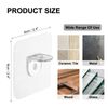 sourcing map 10 Pcs Plastic Shelf Support Peg, Self Adhesive Bracket, Clear Partition Pin