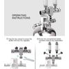 Clscea Aquarium Conventional CO2 Splitter Regulator Valve 2 Way for CO2 Generator