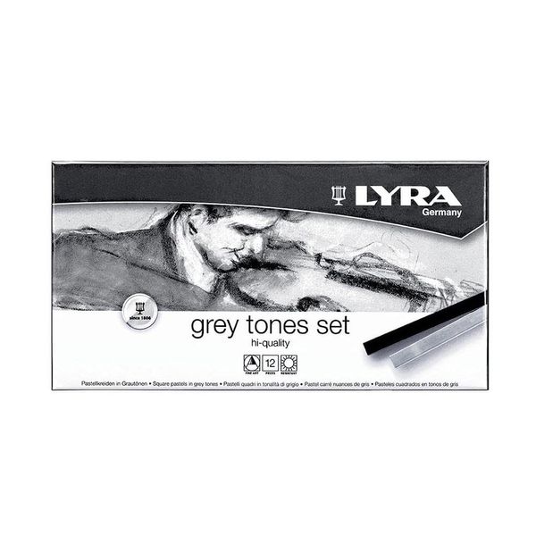LYRA Polycrayons Soft Grey Tones 12 Box 17.4 x 9.0 x 2.0 cm