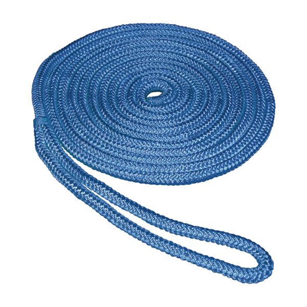 SeaSense Double Braid Nylon Dockline, 1/2-Inch X 20-Foot, Blue (50013081)