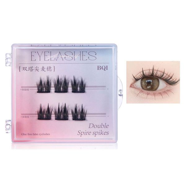 BQI No Glue False Eyelashes Trial Double Spire Spike B7640A