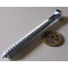 Zinc Hex Head Lag Screw 1/2 Hex Size 5/16 Thread x 3.50" Length, 50 pcs