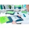 Exacompta - Ref 55673E - Iderama PP Collection - Translucent Elasticated 3-Flap Folder - Suitable for A4 Documents, 0.5mm Polypropylene - Lime Green (Pack of 15)