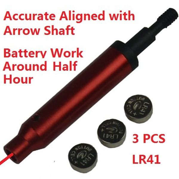 GRG Archery Laser Sight Tool for Bow and Crossbow, 223 Bore Sighter Shaped,Red