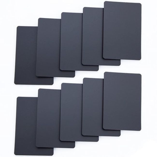 Brybelly Lot of 10 Bridge Size Cut Cards (Black)