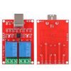Annadue 2 Channel 5V USB Relay Module, Automatic Operation, Red, White, Black, 2NO 2NC Contacts, Electronic Relay