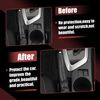 X AUTOHAUX Car Handbrake Cover Protector Replacement Carbon Fiber Pattern Black