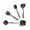 4 Piece Kitchen Utensil Set with Stand (Colour: Black/Red/Green)