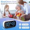 LED Large Display Electric Digital Alarm Clock with Battery Backup and Snooze