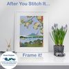Ohara Shoson's Blue Bird in Plum Blossoms Counted Cross Stitch Pattern