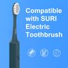 10 Pack Toothbrush Heads Compatible with Suri Electric Toothbrush, Replacement Brush Head Refill, Blue