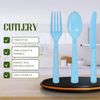 Party Dimensions, Light Blue 48 Count Cutlery Combo, 16 Servings