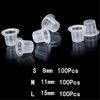 Jconly Ink Caps - 300Pcs Mixed Disposable Plastic Pigment Ink Caps Cups(Small#8,Medium#11,Large#15) … ……