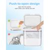 2.8L Clear Laundry Pods Container with One Press Lid and Measuring Cup