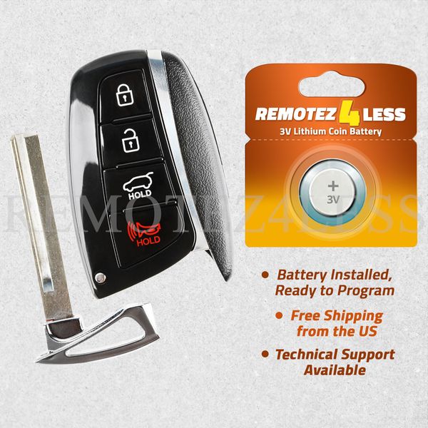 For 2015 Replacement Hyundai Genesis Smart Remote Car Key Fob Keyless Entry 4b