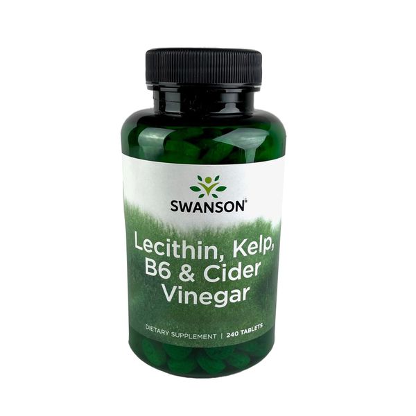 Swanson Lecithin Kelp B-6 & Cider Vinegar 240 Tabs