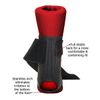 Swede-O Inner Lok 8 Ankle Brace, Black - Small