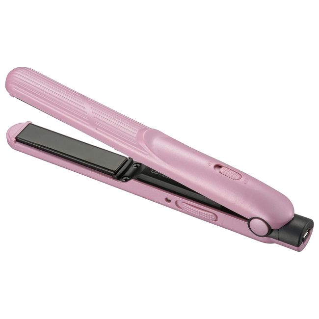 Ohm Electric HB-HIUD-P 00-5690 OHM Mobile Hair Straightening Iron, Mini, USB Powered, Compact, Portable, Pink