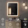 LED Illuminated Bathroom Mirror Wall Mounted Vanity Mirror Explosion-proof Smart