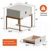 Modern Bedroom Nightstand Wood Bedside Table End Table Night Stand with Drawer