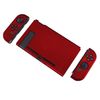eXtremeRate PlayVital Back Cover for Nintendo Switch Console, NS Joycon Handheld Controller Separable Protector Hard Shell, Customized Dockable Protective Case for Nintendo Switch - Scarlet Red