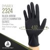 Dynarex Black Arrow Disposable Latex Exam Gloves, Powder-Free, For Healthcare, Law Enforcement, Tattoo, Salon or Spa, Black (100, X-Large)