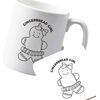 Flox Creative Ceramic Mug and Coaster Gingerbread Girl Both Sides