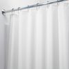 InterDesign Waterproof Polyester Stall Shower Curtain/Liner,White
