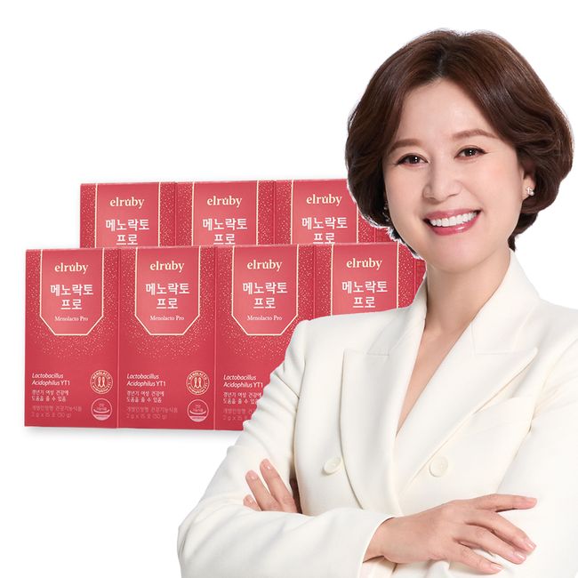 Huons Menopausal Lactobacillus YT1 Elubi Menoracto Pro Powder 105 days worth, 7 boxes of 15 packets