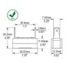30A Type 2 Circuit Breaker for Mac Trucks, 30 Amp, CB151-30