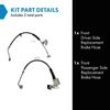 TRQ Front Brake Hose Set Compatible with 2002-2005 Dodge Ram 1500