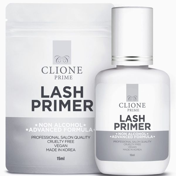 CLIONE PRIME Lash Primer For Eyelash Extensions - Clear Lash Cleanser, 0.5 Fl Oz